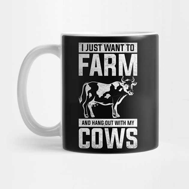 Farmer Retro Cows by shirtsyoulike
